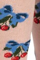 Детски чорапогащи Konges Sløjd 2 PACK FLOWER AND CHERRY JACQUARD TIGHTS (2 броя) розов KS104585.PPY2
