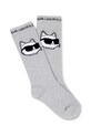 Detské bavlnené ponožky Karl Lagerfeld 2-pak Z31205 sivá SS26