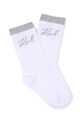 Dievča Detské bavlnené ponožky Karl Lagerfeld 2-pak Z31205 sivá