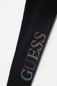 Dziewczynka Guess legginsy dziecięce bawełniane J6GB09.J1314.PPY2.M czarny