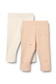 Wheat legginsy dziecięce bawełniane z elastanem różowy 4859.178a.GOTS