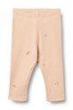 Wheat legginsy dziecięce bawełniane z elastanem różowy 4859.178a.GOTS