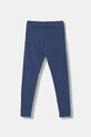 United Colors of Benetton legginsy dziecięce bawełniane z elastanem 3MT1CF02G.G.Stagionale niebieski SS26