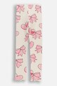 Coccodrillo legginsy dziecięce z bawełną WC6122103GGK beżowy SS26