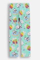 Coccodrillo legginsy dziecięce bawełniane turkusowy WC6122103LGD