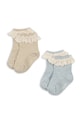 Konges Sløjd чорапи за деца 2 PACK GLITTER FRILL SOCKS 2 броя син KS105221.PPY2