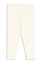 Konges Sløjd legginsy bawełniane dziecięce MINNIE PANTS GOTS bawełna beżowy KS104378.PreSpring