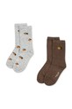 Konges Sløjd skarpetki dziecięce 2 PACK LEMON SOCKS 2-pack szary KS104177.PreSpring