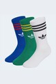 adidas Originals skarpetki dziecięce z bawełną 3-pack niebieski KE4616