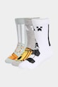 Dječje čarape s pamukom adidas Performance MINECRAFT 3-pack bijela KA9904