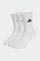 Dječje čarape s pamukom adidas Performance 3-pack bijela KD1725