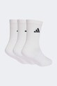 Dječje čarape s pamukom adidas Performance 3-pack KD1725 bijela SS26