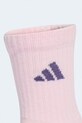 Chłopiec adidas Performance skarpetki dziecięce z bawełną 3-pack KD1727 różowy