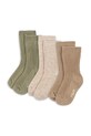 Konges Sløjd skarpetki dziecięce 3 PACK RIB SOCKS multicolor KS104612.PPY2
