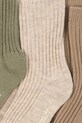 Konges Sløjd skarpetki dziecięce 3 PACK RIB SOCKS KS104612.PPY2 multicolor SS26