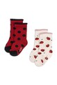 Παιδικές κάλτσες Konges Sløjd 2 PACK LADYBUG JACQUARD SOCKS κόκκινο KS104590.PPY2