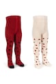 Konges Sløjd detské pančuchy 2 pak LADYBUG JACQUARD TIGHTS KS104591.PPY2 červená SS26