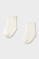 Mayoral Newborn skarpetki dziecięce 2-pack beżowy 9050.1J.Newborn.PPY2