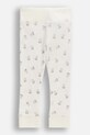 Coccodrillo legginsy dziecięce bawełniane beżowy WC6122103HUN
