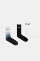 Κάλτσες HUGO 3P QS RIB RISING CC 3-pack ψηλές κάλτσες μαύρο 50553223