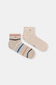 Tommy Hilfiger skarpetki 2-pack drobny wzór beżowy 701238501