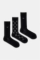 Ponožky Emporio Armani Underwear 3-pak jednofarebný čierna EM000554.AF20089