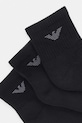 Ponožky Emporio Armani Underwear 3-pak EM000551.AF14499 čierna SS26