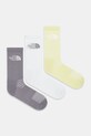 The North Face skarpetki 3-pack aplikacja szary NF0A882HN8U1