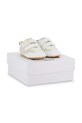 Бебешки обувки BOSS гладка кожа бял J52831