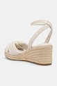 Obuwie Tommy Hilfiger sandały TH BOW MID CORK WEDGE FW0FW09010 beżowy