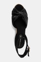 Tommy Hilfiger sandały TH BOW MID CORK WEDGE czarny FW0FW09010