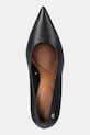 Tommy Hilfiger szpilki skórzane TH SMOOTH LEATHER PUMP czarny FW0FW08960