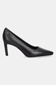 Tommy Hilfiger szpilki skórzane TH LOGO LTH PUMP SLANTED HL FW0FW09008 brązowy SS26