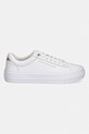 Tommy Hilfiger trampki TH PLATFORM SNEAKER TUMBLED LTR FW0FW09018 biały SS26