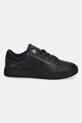 Tommy Hilfiger sneakersy skórzane CASUAL CUPSOLE SNEAKER FW0FW09020 czarny SS26