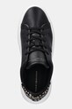 Usnjene superge Tommy Hilfiger ANIMAL PRINT PLATFORM SNEAKER črna FW0FW09023