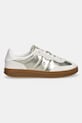 Kožené tenisky Tommy Hilfiger MU JACKIE METALLIC FW0FW09026 béžová SS26