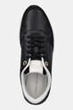 Tommy Hilfiger sneakersy skórzane MONOGRAM MIX MATERIAL RUNNER czarny FW0FW09267