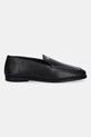 Δερμάτινα μοκασίνια Tommy Hilfiger TH LEATHER LOAFER FW0FW09319 μαύρο SS26