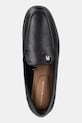 Δερμάτινα μοκασίνια Tommy Hilfiger TH LEATHER LOAFER μαύρο FW0FW09319