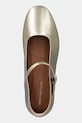 Δερμάτινες μπαλαρίνες Tommy Hilfiger HILFIGER GOLD BALLERINAS χρυσαφί FW0FW09320