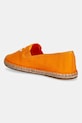 Obuwie Tommy Hilfiger espadryle damskie TH SCRIPT SUMMER ESPADRILLE FW0FW09240 pomarańczowy