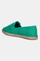Obuwie Tommy Hilfiger espadryle damskie TH SCRIPT SUMMER ESPADRILLE FW0FW09240 zielony