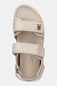 Tommy Hilfiger sandále na platforme dámske kožené LEATHER SPORTY PLATFORM SANDAL béžová FW0FW09119