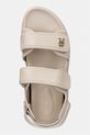 Tommy Hilfiger sandále na platforme dámske kožené LEATHER SPORTY PLATFORM SANDAL béžová FW0FW09119
