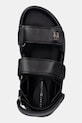 Tommy Hilfiger sandály na platformě dámské kožené LEATHER SPORTY PLATFORM SANDAL černá FW0FW09119
