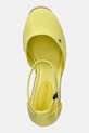 Tommy Hilfiger espadrily na klínku dámské FLAG HIGH WEDGE ESPAD CLOSED TOE žlutá FW0FW09225