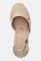 Tommy Hilfiger espadrily na klínku dámské FLAG HIGH WEDGE ESPAD CLOSED TOE béžová FW0FW09225