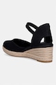 Obuwie Tommy Hilfiger espadryle damskie MID WEDGE ESPAD CLOSED TOE FW0FW09233 czarny