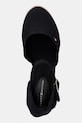 Tommy Hilfiger espadryle damskie MID WEDGE ESPAD CLOSED TOE czarny FW0FW09233